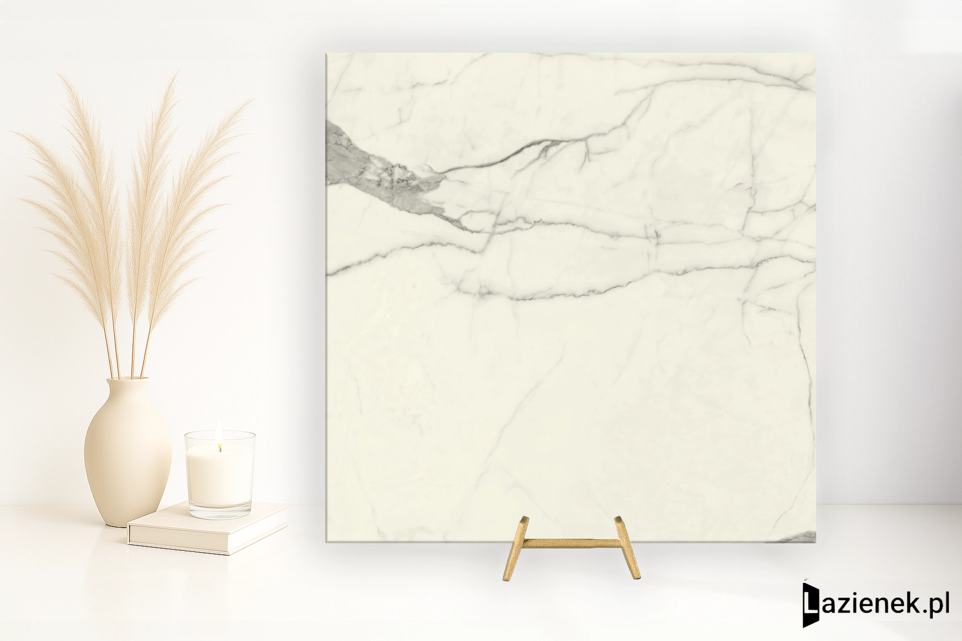 Cotto D'este Vanity Bianco Statuario błyszcząca 120x120 cm gr. 7 mm - płytka rektyfikowana / EK8VA15
